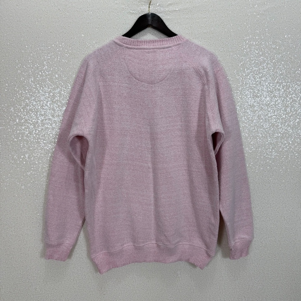 Boston Spirit of America Pink Knit Sweater Pullover USA Flag Graphic Size L - Picture 5 of 7